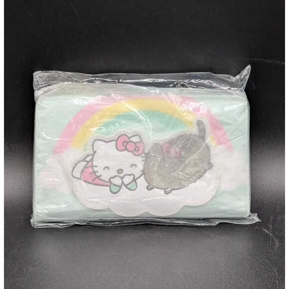 Loungefly Hello Kitty Pusheen Green Pink Balloons Rainbow Backpack and Wallet main image 10